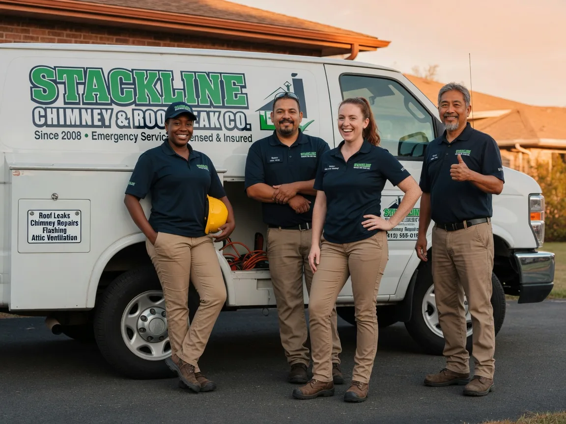 Chimney flashing repair company in Montgomery, LA